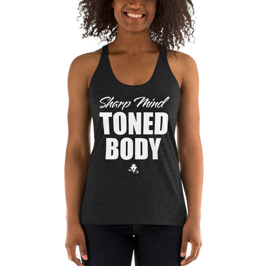 Sharp Mind Toned Body (Women's Racerback Tank)